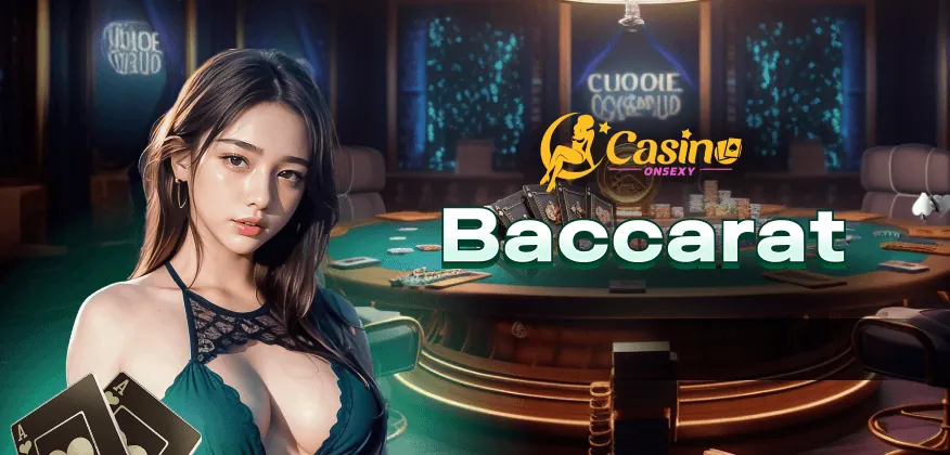 Bàn Baccarat sang trọng với logo f68 Nổ Hũ, chip và bài